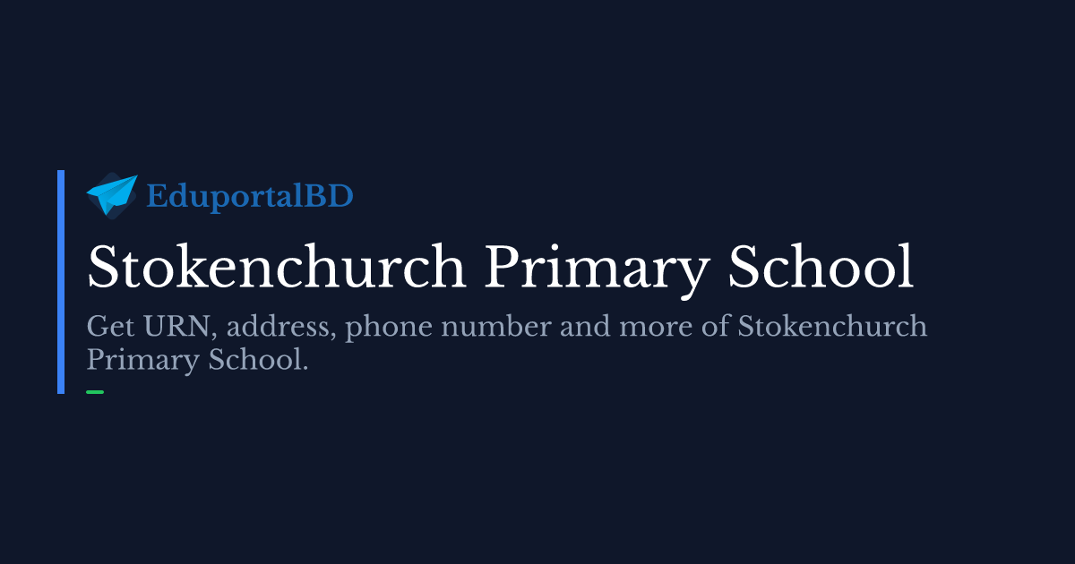 Stokenchurch Primary School( URN 110342 ) UK